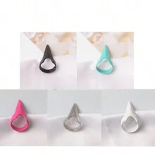 5 stuks/10 stuks/20 stuks vlechtaccessoires retro punk haarselectiegereedschap zinklegering haaraccessoires gothic nagel vinger klauw spike ringen voor het vlechten van haar