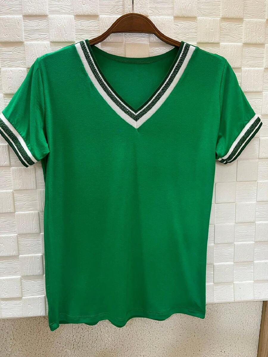 Women T-Shirts - màu xanh lá - Xem 1