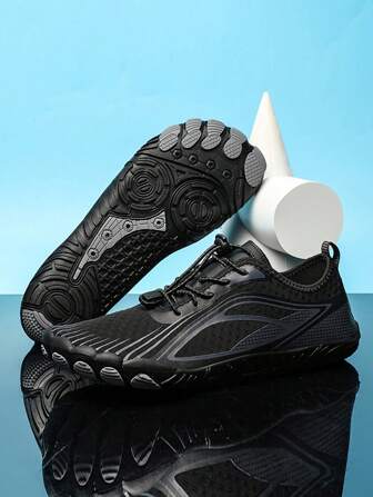 1pair Spring/Summer Outdoor Breathable Hiking Shoes For Men And Women, Anti-Slip And Quick-Drying, Suitable For Climbing, Fishing, Yoga, Running, Etc.