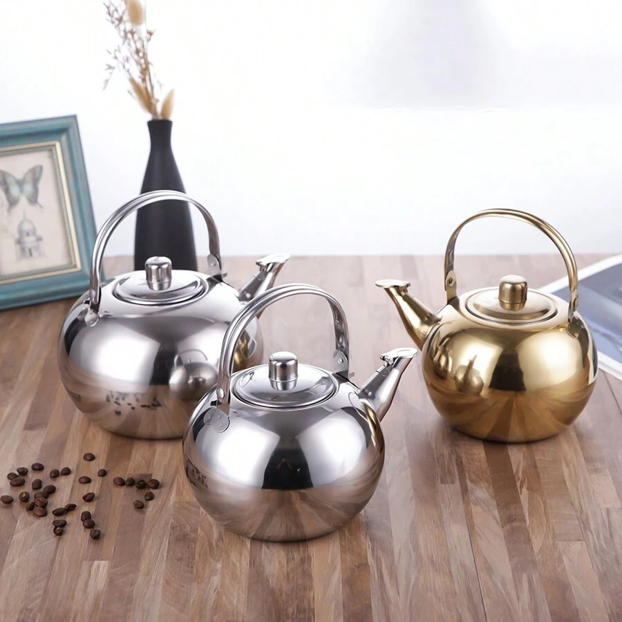 1只不銹鋼玲瓏壺茶壺,適用於宾馆、餐厅、食堂、茶館 - 18CM/6-7人使用 - 查看 1