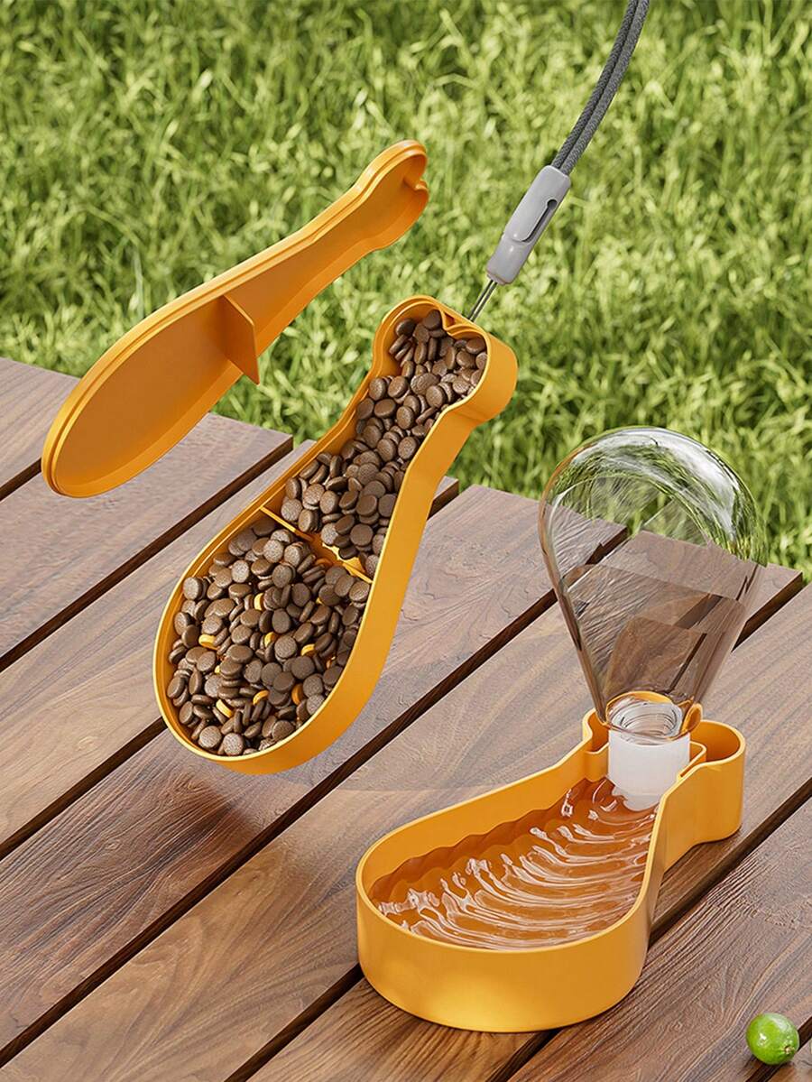 1入組手提式狗狗水瓶，雞腿造型碗，方便的寵物飲水容器，戶外旅行配件