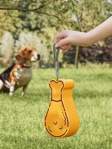 1入組手提式狗狗水瓶，雞腿造型碗，方便的寵物飲水容器，戶外旅行配件 - 彩色 - 查看 7