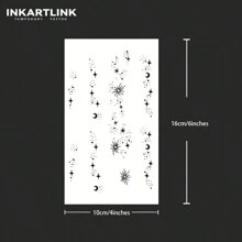 Tatuaje de tecnología revolucionaria INKARTLINK, tatuaje semipermanente, estrella, tatuaje temporal, tatuaje falso, mano, dedo, resistente al agua, aspecto auténtico de tatuaje, basado en vegetales,tatuajes maquina para tatuar tatuajes falsos