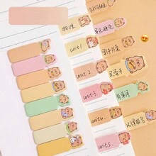 1book/120sheets Cute And Highly Attractive Calm & Relaxed Capybara-San/Panda Sticky Notes With Cartoon Otter Design For Memos And Notes, Removable And Repositionable Tabs For Students And Offices, Kids Return Gift