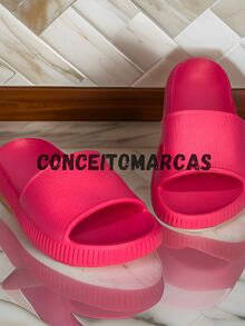 Women Home Slippers - 玫紅色 - 查看 2