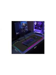 Mouse Pad gamer Exbom MP-LED3080 de emborrachado 300mm x 800mm x 4mm preto