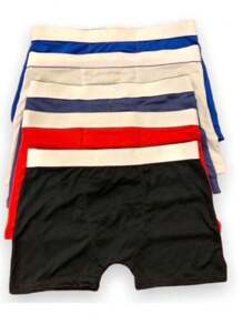 Kit Of 10 Men's Boxer Briefs With COTTON Lining (Plain And/Or Printed) - Nhiều màu - Xem 9