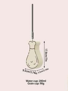 1入組手提式狗狗水瓶，雞腿造型碗，方便的寵物飲水容器，戶外旅行配件 - 彩色 - 查看 9