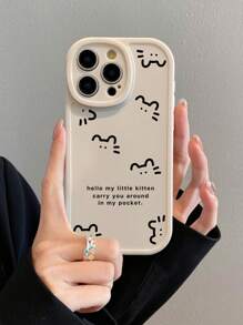Ốp lưng điện thoại di động in hình hoạt hình có dây đeo tương thích với iPhone/Galaxy - Nhiều màu - Xem 1