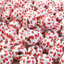 10pcs  16mm  Watermelon  Wooden  Beads  For  Crafts  Round  Fruit  Colorful  Summer  Wooden  Beads  Spacer  Beads  For  DIY  Jewelry  Craft  Bracelet   Necklace  Making - Round Beads - View 7