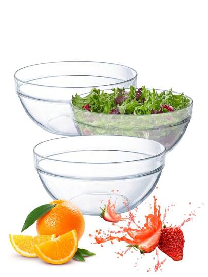 1 pieza Ensaladera acrílica transparente, bol de azúcar de plástico circular a prueba de caídas para uso comercial, bol de plástico, bol de verduras y frutas, taza de lavado a mano de PC, bol de ensalada a prueba de caídas, bol de frutas de loto, cubo de frutas, verduras, bol de té de plástico, bol circular, bol para servir ensaladas para cocinas, fiestas, vacaciones y celebraciones, servir, reutilizable, pequeños cuencos de postre para preparación de cocina, postre, salsas y dulces o bol para nueces, cocina, regalo de Navidad