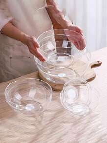 1 pièce bol à salade en acrylique transparent, bol à eau et sucre circulaire en plastique anti-chute à usage commercial, bol en plastique, bol à fruits et légumes, tasse à laver à la main en PC, bol à salade anti-chute, bol à fruits lotus, seau à fruits, légumes, bol à thé en plastique, bol circulaire, bol de service à salade pour cuisines, fêtes, vacances et célébrations, service, réutilisable, petits bols à dessert pour la préparation de la cuisine, le dessert, les trempettes et les bonbons ou les bols à noix, cuisine, cadeau de Noël
