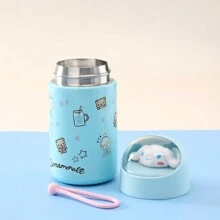 Miniso 名创优品三丽鸥肉桂狗可爱卡通不锈钢真空保温杯，带挂绳，便携式保温水瓶，280毫升/9.47盎司 - 藍色 - 查看 7