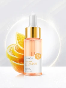 1Pc Vitamin C LAIKOU California Tinh chất làm trắng da mặt, 17ml Tinh chất làm săn chắc da mặt Chống oxy hóa Các đốm đen Điều trị da mặt Quà tặng cho phụ nữ, Mẹ, Vợ, Em gái, Thiếu niên, Bạn gái Tinh chất cam Chăm sóc da Spa - Màu Cam cháy - Xem 3