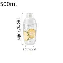 1 件装蛋白奶昔手持摇摇杯，带柠檬茶制作工具，非常适合奶茶店 DIY 制作、酒吧和餐厅不锈钢鸡尾酒搅拌器、家庭和餐厅奶茶制作、手动搅拌葡萄酒和茶运动水壶、户外水壶