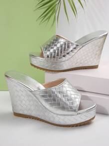 2025 Summer Women's Wedge Platform Waterproof Slip-On Sandals, Size Runs Small, Suggest Ordering One Size Up