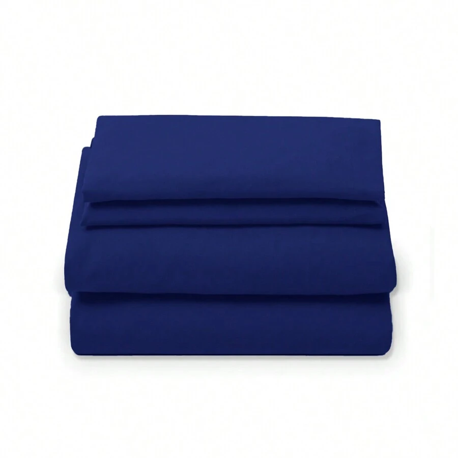 JUEGO DE SABANAS KING SIZE - Azul Marino - Ver 1