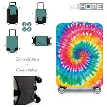 Well Home Funda protectora 'Fluor' para maleta mediana (55-65 cm) reutilizable con cremallera. Envío gratuito en 24/48 horas - Multicolor - Ver 2