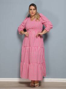 Plus Size Dresses - Rojo - Ver 2