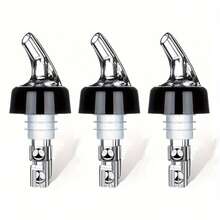 1pc/3pcs/4pcs Automatic Measured Bottle Pourer - Quick Shot Spirit Measure Pourer Drinks Wine Cocktail Dispenser Home Bar Tools - 1oz30ml - Black - View 5