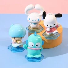 Miniso Sanrio Characters Carrying Buddy Series Blind Box Ornament Cartoon Cute Cinnamoroll Kuromi My Melody Pompom Pochacco Mysterious Surprise Box Desktop Anime Figure Model Toy Gift (Random Delivery,1pc)