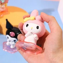 Miniso Sanrio Characters Carrying Buddy Series Blind Box Ornament Cartoon Cute Cinnamoroll Kuromi My Melody Pompom Pochacco Mysterious Surprise Box Desktop Anime Figure Model Toy Gift (Random Delivery,1pc)