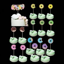 16pcs Animal Cake Toppers For Parties, Birthdays And Celebrations - Multicolor - View 14
