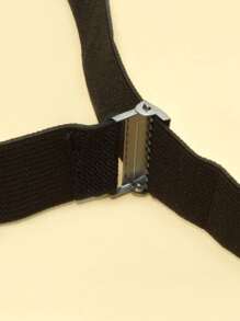 兒童用蝴蝶結和吊帶2入組 - 黑色 - 查看 3