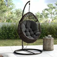 Live And Home 3 Colors Thick Hanging Egg Swing Chair Cushion,Fluffy Hanging Egg Chair Pad,Soft Comfortable Hanging Basket Chair Seat Cushion,Hammock Chair Seat Pads,Outdoor Swing Sofa Cushion,Indoor/Outdoor Seat Cushion For Sofa,Hammock,Patio,Garden