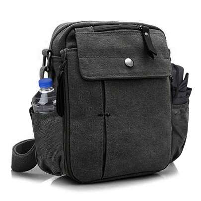 Bolsos bandolera para hombre Color combinado Liso Ajustable
