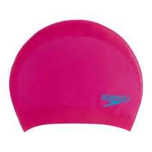 Speedo Childrens/Kids Silicone Swim Cap (Pink/Blue) - Pink/Blue - View 1