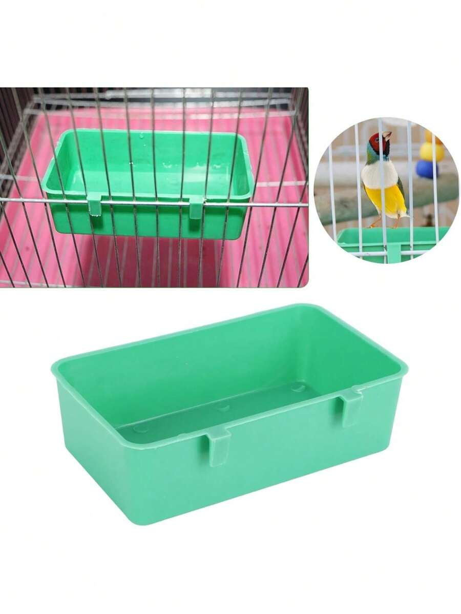 1/2/5/10/20 Pcs Creative Green Parrot Bathtub & Food Tray