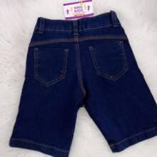 Tween Girls Jeans - 深色水洗藍 - 查看 4