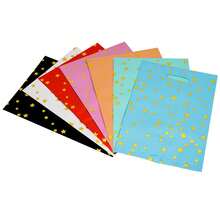 10pcs Solid Color Aluminum Foil Gift Bags With Star Pattern For Party Favors, Birthday Party, Candy Packaging - Multicolor - View 1