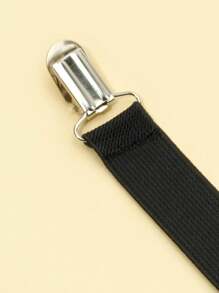 兒童用蝴蝶結和吊帶2入組 - 黑色 - 查看 5