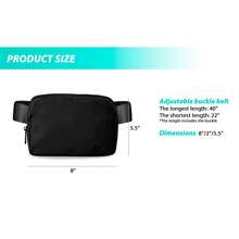 Unisex Fanny Pack With Adjustable Strap Small Waist Pouch - 粉色 - 查看 4