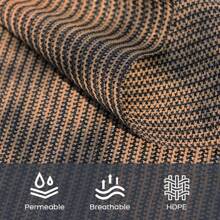 1pc Fence Privacy Screen Balcony Deck Privacy Screen With Reinforced Grommets, Windscreen Mesh Shade Sail Net Barrier For Apartments, Outdoor Pool, Deck Railing, Patio, Backyard, Porch Privacy - Coffee Brown - View 11