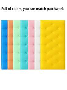 1/5/10pcs Anti-Collision Foam Wallpaper Self-Adhesive Soft Package 3D Wall Sticker Wall Edge Sticker Wall Thickening Pad For Headboard