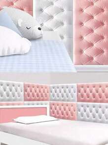 1/5/10pcs Anti-Collision Foam Wallpaper Self-Adhesive Soft Package 3D Wall Sticker Wall Edge Sticker Wall Thickening Pad For Headboard