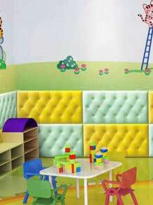 1/5/10pcs Anti-Collision Foam Wallpaper Self-Adhesive Soft Package 3D Wall Sticker Wall Edge Sticker Wall Thickening Pad For Headboard