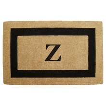 Heavy Duty Coir Doormat Single Picture Frame, Plain - Black 22" X 36" - 字母組合Z - 查看 1