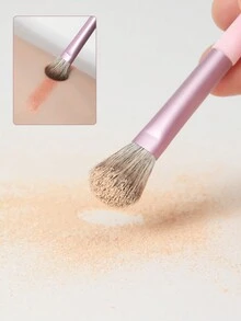 6pcs Eye Makeup Brushes Set Including Angled Eyeliner, Detail Shader, Blending Brush, Smudge Brush - Pink - View 4