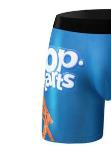 1件装男士3D卡通印花长款内裤，舒适拳击短裤。男士新奇内裤，跑步运动健身三角裤。 - 彩色 - 查看 4