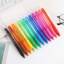 12-Color Erasable Pen Set, 0.7mm For Students, Writing, Drawing, Colored Pens, Suitable For Back-To-School Gifts