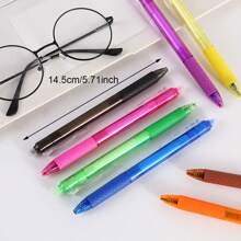 12-Color Erasable Pen Set, 0.7mm For Students, Writing, Drawing, Colored Pens, Suitable For Back-To-School Gifts