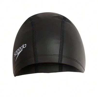 Speedo Unisex Adult Pace Swim Cap (Black)