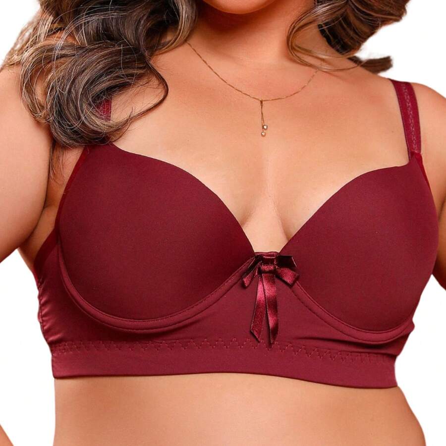 Women Sexy Bustiers & Corsets - 酒紅色 - 查看 1