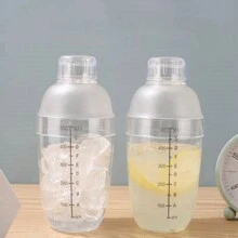 1pc Protein Shake Shaker Cup, DIY Milk Tea Set, Lemon Tea Making Tool, Bar & Restaurant Muddler, Manual Shaker Pot & Strainer, Milk Tea Shop Mixing Cup Sports Bottle, Water Bottle For Outdoor - Multicolor - View 3