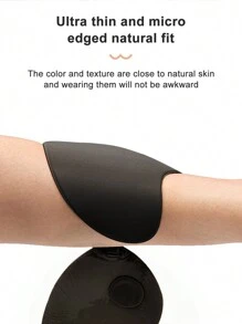 Cubre pezones invisibles de silicona con efecto push-up, almohadillas autoadhesivas sin tirantes con forma de mango para sujetar el busto de las mujeres y pezones adhesivos, efecto de enfriamiento en verano y recogida del pecho, hace que los pechos pequeños parezcan talla grande llenos. Limpie el área del pecho antes de usar, el sudor y el agua pueden reducir la adherencia.