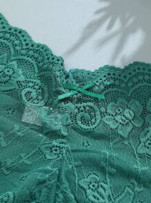 5pcs/Set Women's Lace Pattern Breathable Christmas Color Bikini Panties, Comfortable Daily/Gift Underwear Set - Multicolor - View 7